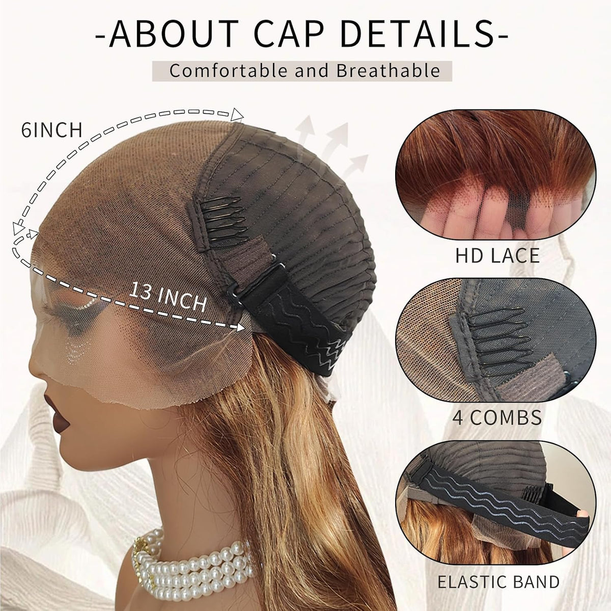 Honey Blonde 4/27 Highlight Body Wave 13x6 HD Lace Front Wig | 220% Density | 18"-32"