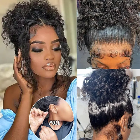 Deep Wave Glueless 360 HD Full Lace Wig | 13x4 13x6 Water Wave | 4x4 5x5 Closure | Kimone's Hair Deluxe Dropshipman