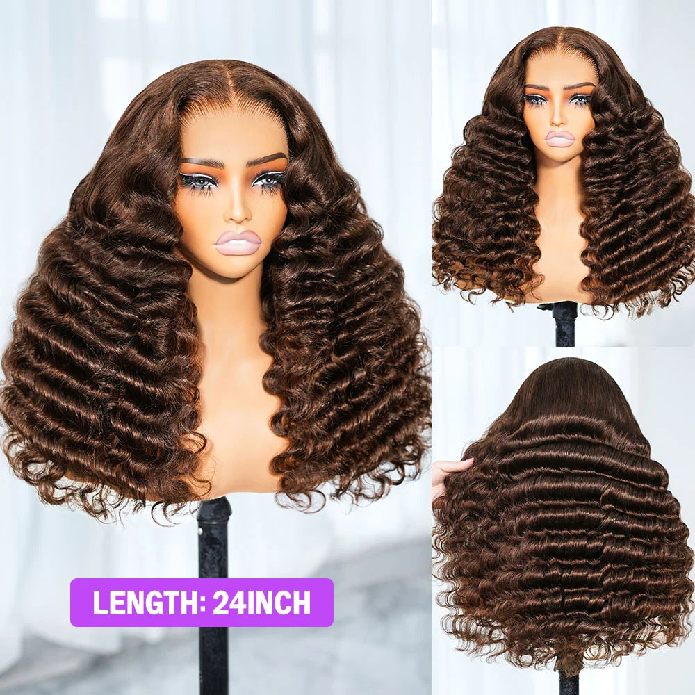 Effortless Waves Brown Loose Wave HD Lace Front Wig