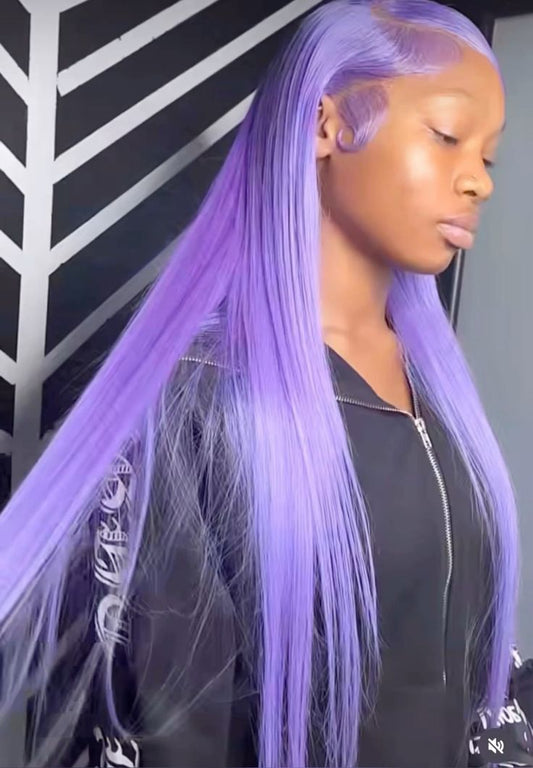 Lavender Body Wave & Straight Wig | 13x6 HD Lace Front | 100% Virgin Human Hair | Pre-Plucked | Kimone's Hair Deluxe