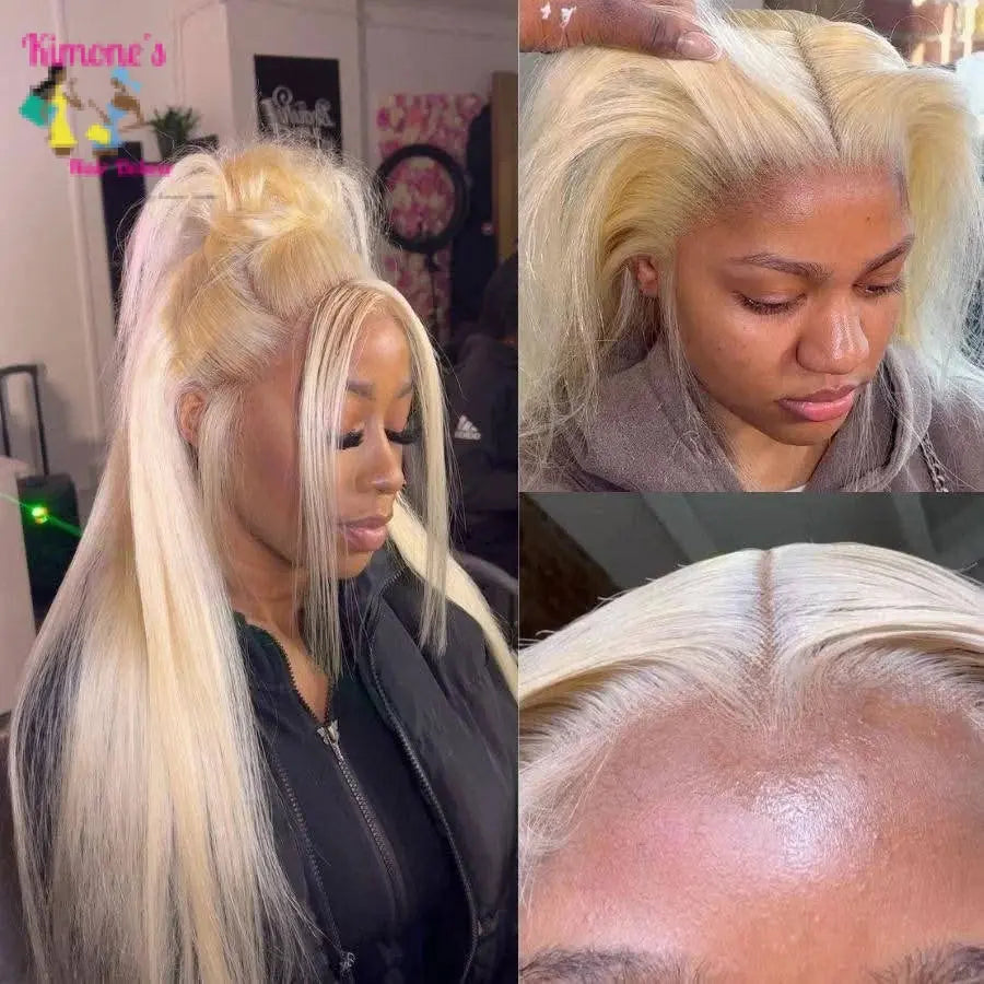 613 Blonde Straight HD Lace Front Wig | 13x4 & 13x6 Lace | 200% Density | Human Hair | Kimone's Hair Deluxe Kimone's Hair Deluxe