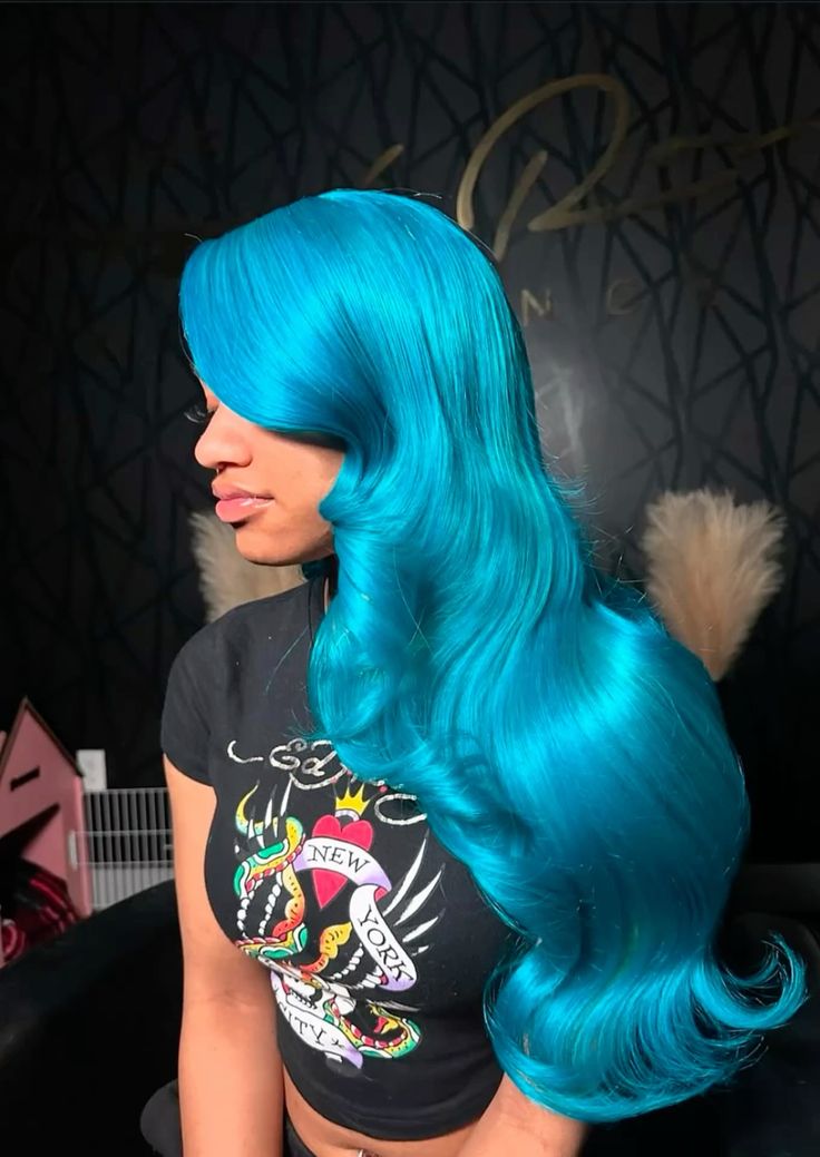 Blue Crush | Blue Human Hair Wigs