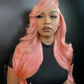 Salmon Pink Body Wave & Straight Wig | 13x6 HD Lace Front | 100% Virgin Human Hair | Pre-Plucked | Kimone's Hair Deluxe Kimone's Hair Deluxe
