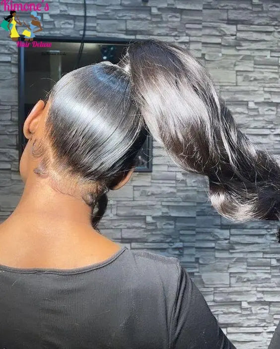 Sleek & Silky | 360 Full Lace Wig | Straight Human Hair | Undetectable Lace | 200% & 220% Density Kimone's Hair Deluxe
