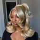 Ash Blonde Body Wave Lace Front Wig | 13x6 Ombre Human Hair Wig 180 Density