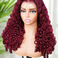 Bold Color Burmese Curly Wig | 99J | 13x6 HD Lace Front | 200% Density | 100% Virgin Human Hair | Kimone's Hair Deluxe Kimone's Hair Deluxe