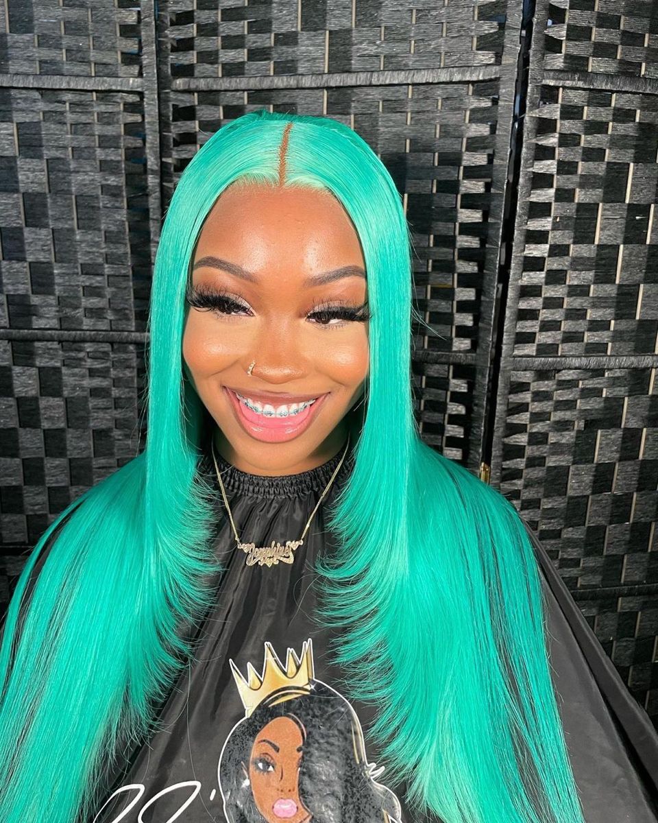Aquamarine Body Wave & Straight Wig | 13x6 HD Lace Front | 100% Virgin Human Hair | Pre-Plucked | Kimone's Hair Deluxe Dropshipman