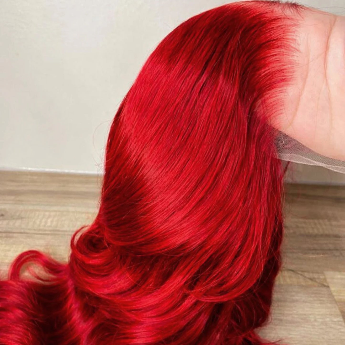 200% Density Hot Red Body Wave 13x6 HD Lace Front Wig Human Hair For Women  Colored Pre Plucked Natural Hairline 4X4 5X5 