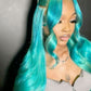 Turquoise Body Wave & Straight Wig | 13x6 HD Lace Front | 100% Virgin Human Hair | Pre-Plucked | Kimone's Hair Deluxe