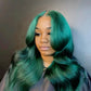 Emerald Green Body Wave & Straight Wig | 13x6 HD Lace Front | Virgin Human Hair | Pre-Plucked | Kimone's Hair Deluxe Kimone's Hair Deluxe