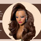 Sleek & Silky Chocolate Brown 13x4 HD Lace Front Wig | Bone Straight | 180% Density | 16"-30" Kimone's Hair Deluxe