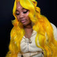 Yellow Body Wave & Straight Wig | 13x6 HD Lace Front | Virgin Human Hair | Pre-Plucked | Kimone's Hair Deluxe Kimone's Hair Deluxe