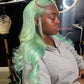 Mint Green Body Wave & Straight Wig | 13x6 HD Lace Front | 100% Virgin Human Hair | Pre-Plucked | Kimone's Hair Deluxe Kimone's Hair Deluxe