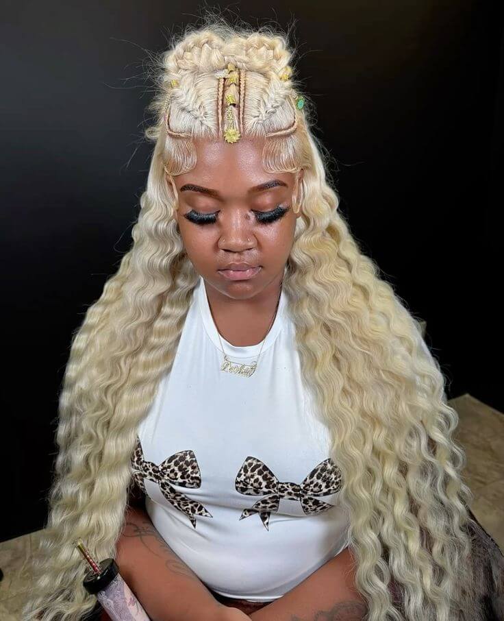 Mermaid Hair 613 Blonde Deep Wave HD Lace Front Wig | 200% Density