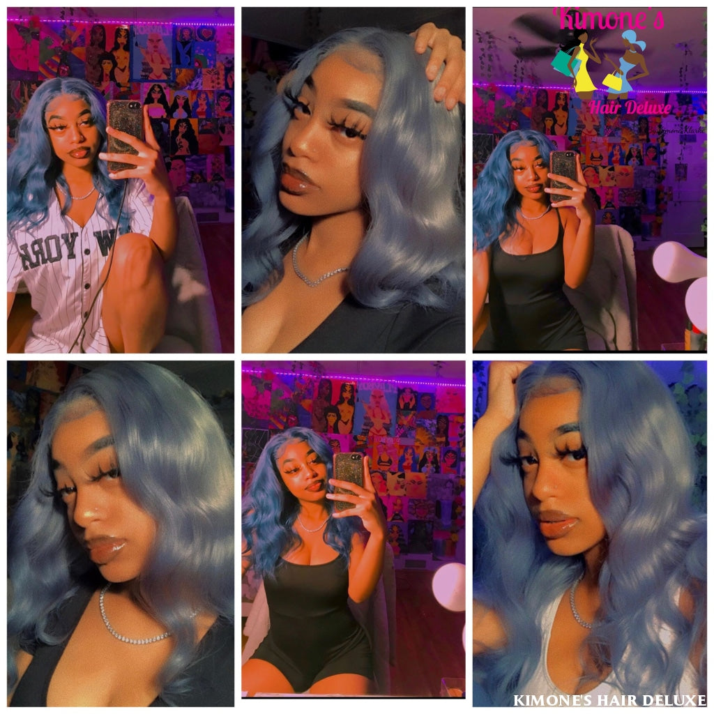 613 Transparent Lace Front Wig(Bodywave)12-24Inches 180% 13X4 200168148