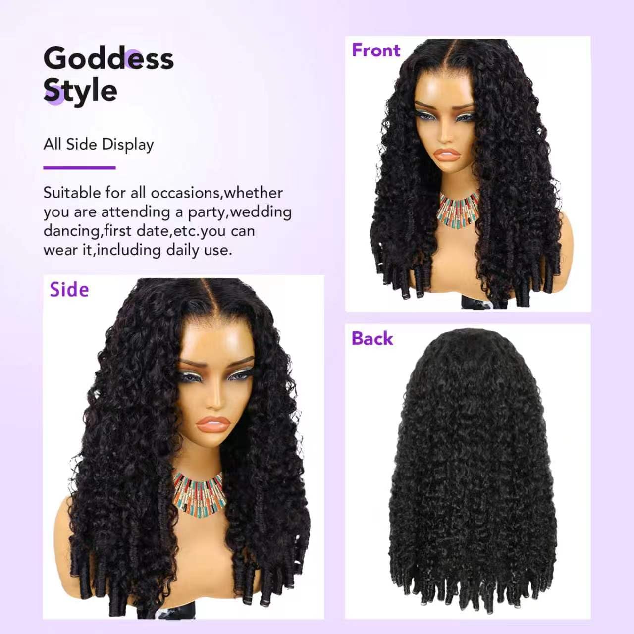 Mermaid Curls Burmese Curly Wig | 13x6 HD Lace Front | 250% Density | 100% Virgin Human Hair | Kimone's Hair Deluxe Dropshipman
