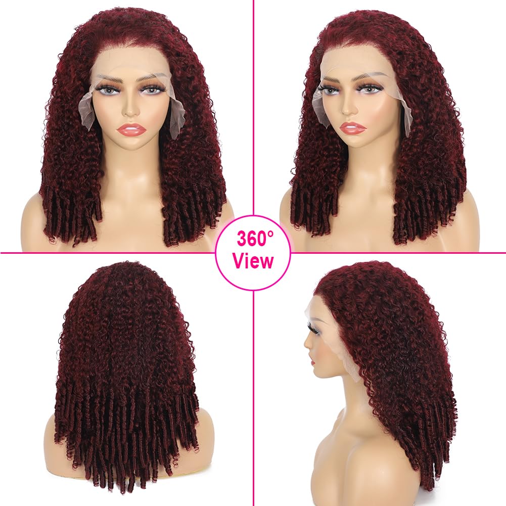 Bold Color Burmese Curly Wig | 99J | 13x6 HD Lace Front | 200% Density | 100% Virgin Human Hair | Kimone's Hair Deluxe Kimone's Hair Deluxe