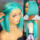 13X4 HD Colored ( Yellow, Aquamarine, Lilac)10A Bob Wigs 180%
