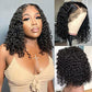 13x4 /4x4  Natural Black HD lace 8A Deepwave Bob Wigs Brazilian 180% Density