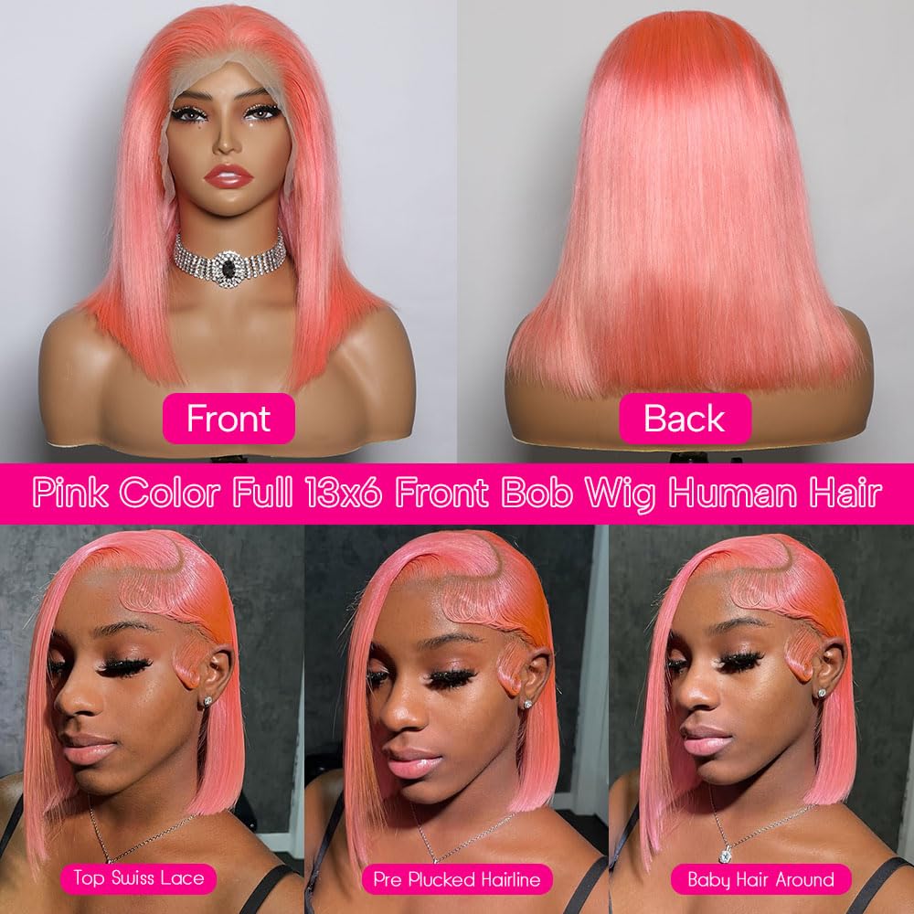 Colored Bob Wig | 13x6 HD Lace Front | Virgin Human Hair | Straight | Kimone's Hair Deluxe Kimone's Hair Deluxe