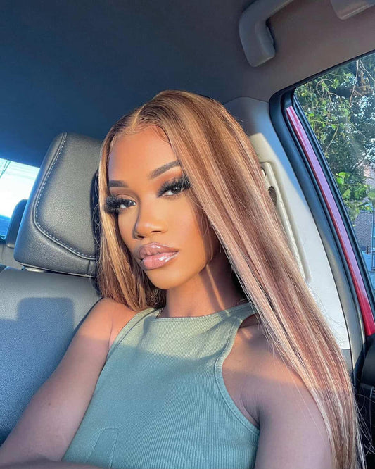 Honey Blonde 4/27 Highlight Body Wave 13x6 HD Lace Front Wig  | 220% Density | 18"-32"