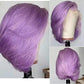 13X4 HD Colored ( Yellow, Aquamarine, Lilac)10A Bob Wigs 180%