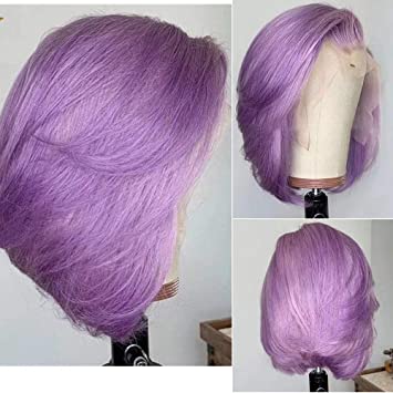 13X4 HD Colored ( Yellow, Aquamarine, Lilac)10A Bob Wigs 180%