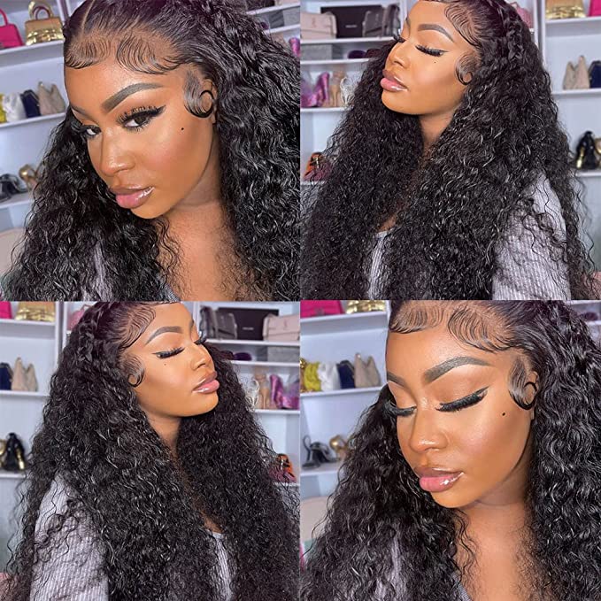 12A Mongolian 13x4 Transparent Lace Wigs Virgin  Lace Front Wigs 180% 12-30