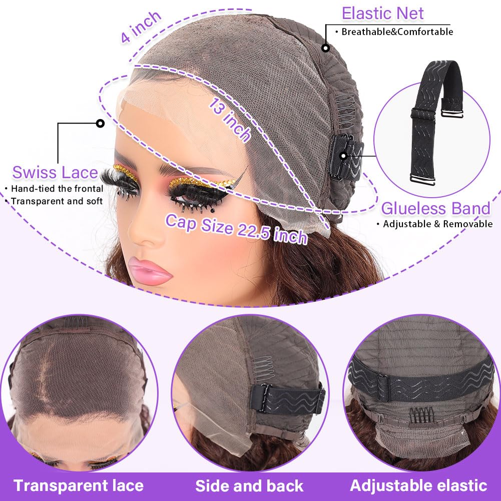 Vacation Hair Loose Wave Glueless Wig | Chocolate Brown | 180% Density | 18"-26" Dropshipman