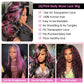 1B/Pink Skunk Stripe Body Wave Wig | 13x6 HD Lace Front | 210% Density | Pre-Plucked | Kimone's Hair Deluxe Kimone's Hair Deluxe
