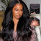 Sleek & Silky Kinky Straight 13x6 HD Lace Front Wig | 250% Density | Natural Color Kimone's Hair Deluxe