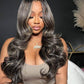 Bold Color Body Wave 13x4 HD Lace Front Wig | 1B/613 Highlight | 210% Density | 18"-32" Dropshipman