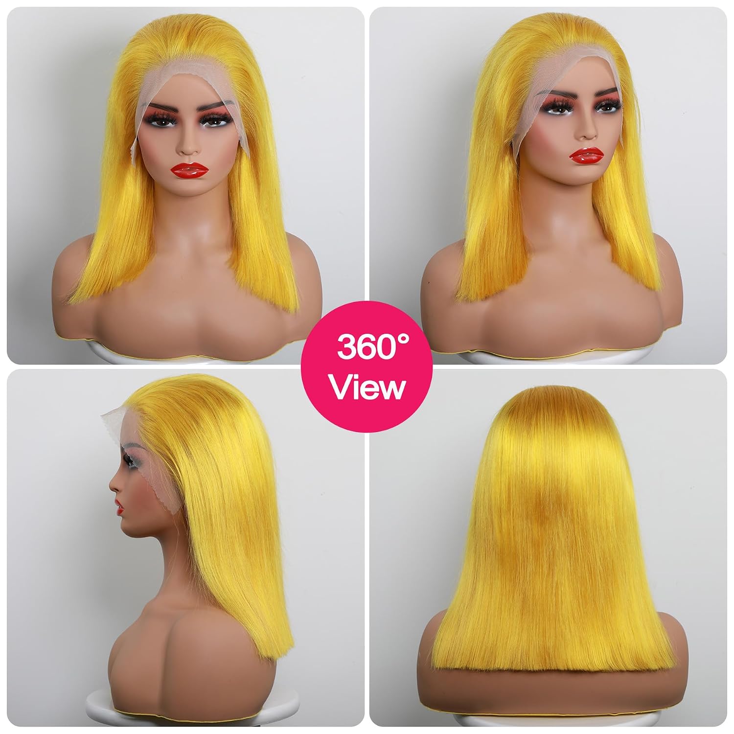 Colored Bob Wig | 13x6 HD Lace Front | Virgin Human Hair | Straight | Kimone's Hair Deluxe Kimone's Hair Deluxe