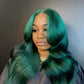 Emerald Green Body Wave & Straight Wig | 13x6 HD Lace Front | Virgin Human Hair | Pre-Plucked | Kimone's Hair Deluxe Kimone's Hair Deluxe