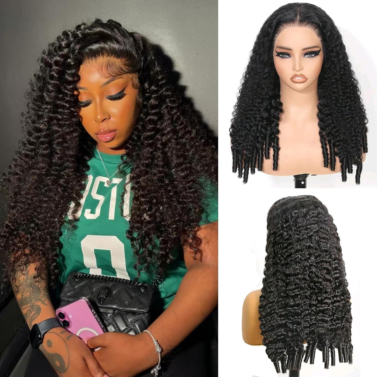 Mermaid Curls Burmese Curly Wig | 13x6 HD Lace Front | 250% Density | 100% Virgin Human Hair | Kimone's Hair Deluxe Dropshipman