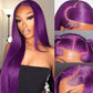 Purple Body Wave & Straight Wig | 13x6 HD Lace Front | Virgin Human Hair | Pre-Plucked | Kimone's Hair Deluxe Kimone's Hair Deluxe