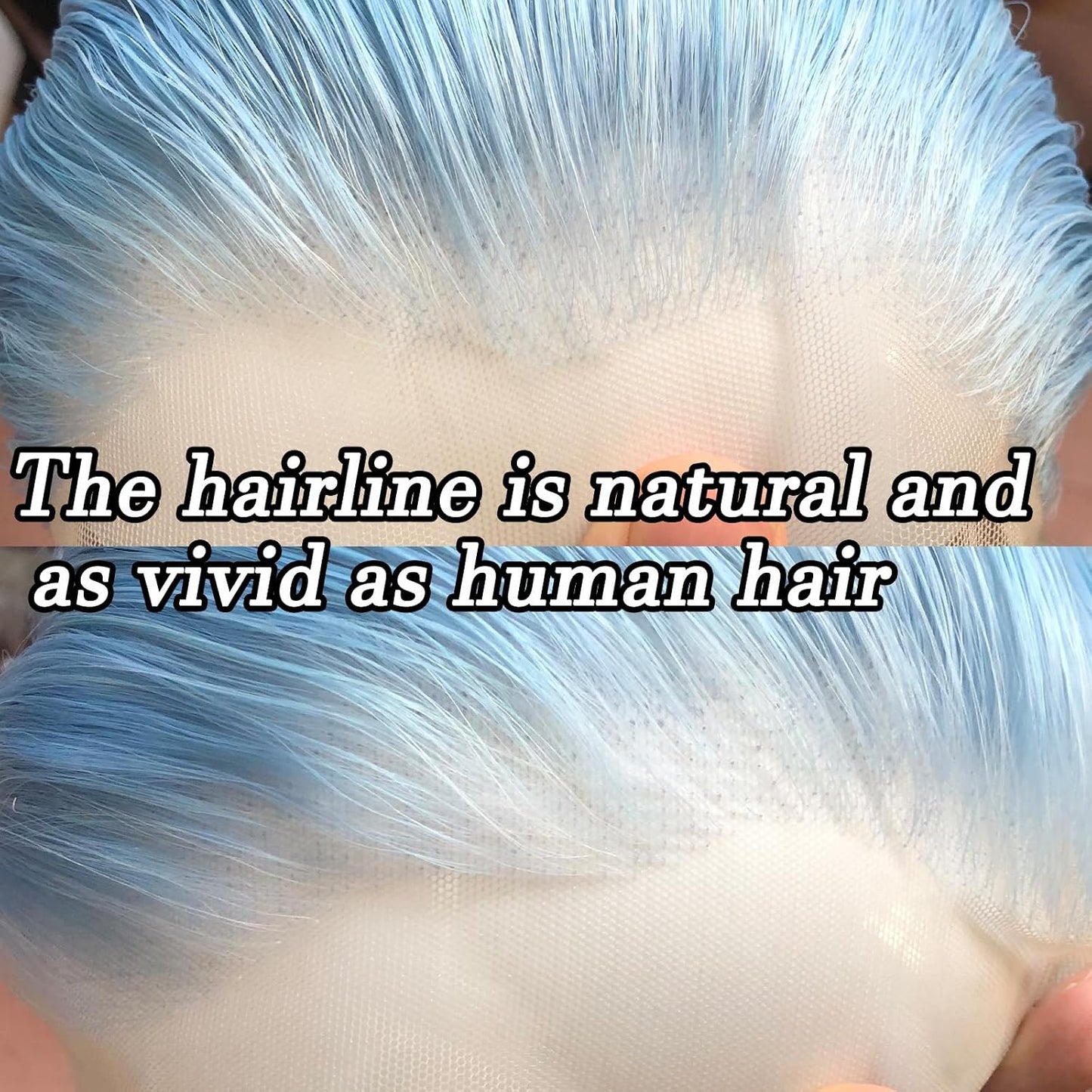 Sky Blue Body Wave & Straight Wig | 13x6 HD Lace Front | 100% Virgin Human Hair | Pre-Plucked | Kimone's Hair Deluxe Dropshipman