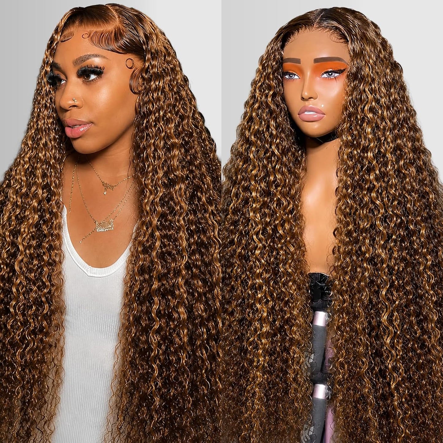 Mermaid Waves 13x6 HD Lace Front Wig | 427 Highlight | 200% Density Dropshipman