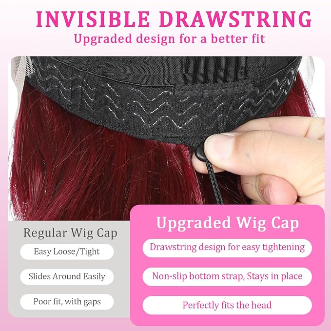 Bold Color Body Wave 13x6 Lace Front Wig | Burgundy | 200% Density | 16"-34" Kimone's Hair Deluxe