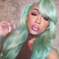 Mint Green Body Wave & Straight Wig | 13x6 HD Lace Front | 100% Virgin Human Hair | Pre-Plucked | Kimone's Hair Deluxe Kimone's Hair Deluxe