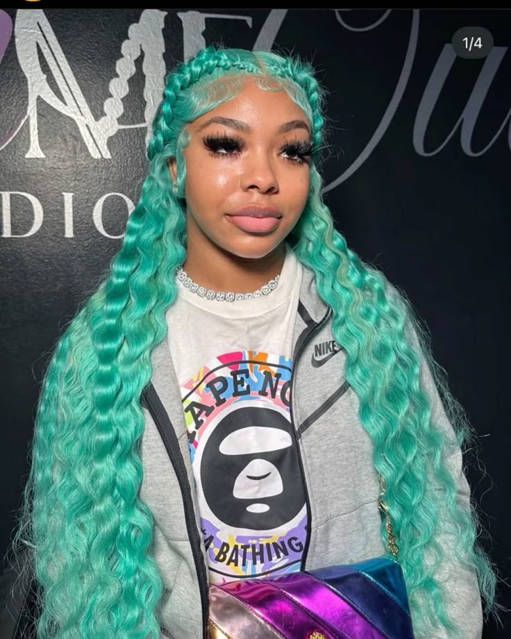 Aquamarine Loose Deep Wave Wig | 13x6 HD Lace | 18–32 Inches