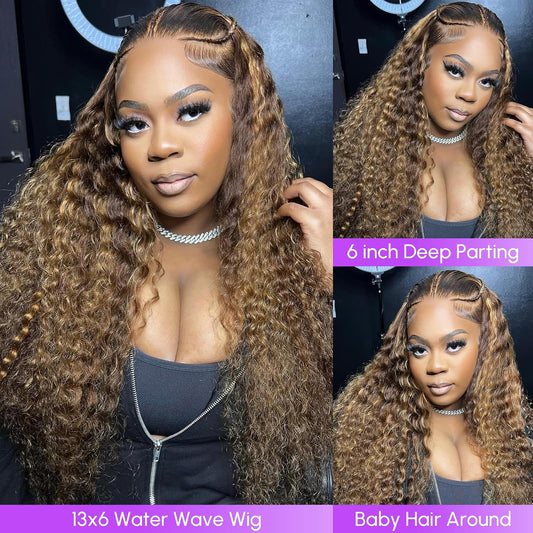 Mermaid Waves 13x6 HD Lace Front Wig | 427 Highlight | 200% Density Dropshipman