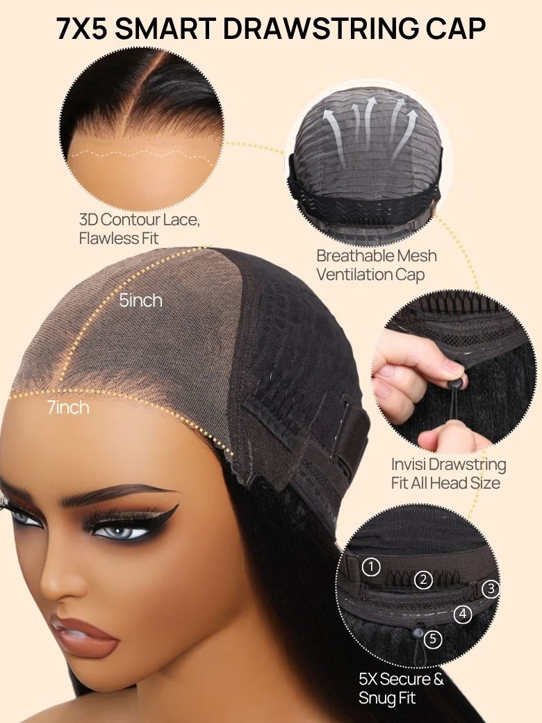 Black Cherry Body Wave Glueless Wig | 13x4 HD Lace Front | Wear & Go Human Hair Wig
