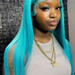 Turquoise Body Wave & Straight Wig | 13x6 HD Lace Front | 100% Virgin Human Hair | Pre-Plucked | Kimone's Hair Deluxe Kimone's Hair Deluxe