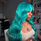 Turquoise Body Wave & Straight Wig | 13x6 HD Lace Front | 100% Virgin Human Hair | Pre-Plucked | Kimone's Hair Deluxe 