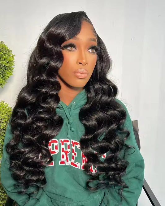 Loose Deep Wave Lace Front Wig | 13x4 13x6 HD Transparent Lace | Glueless Human Hair Wig | Kimone's Hair Deluxe 