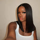 Kinky Straight Bob Wig | Clean Girl Aesthetic | Glueless | 7x5, Kimone's Hair Deluxe 