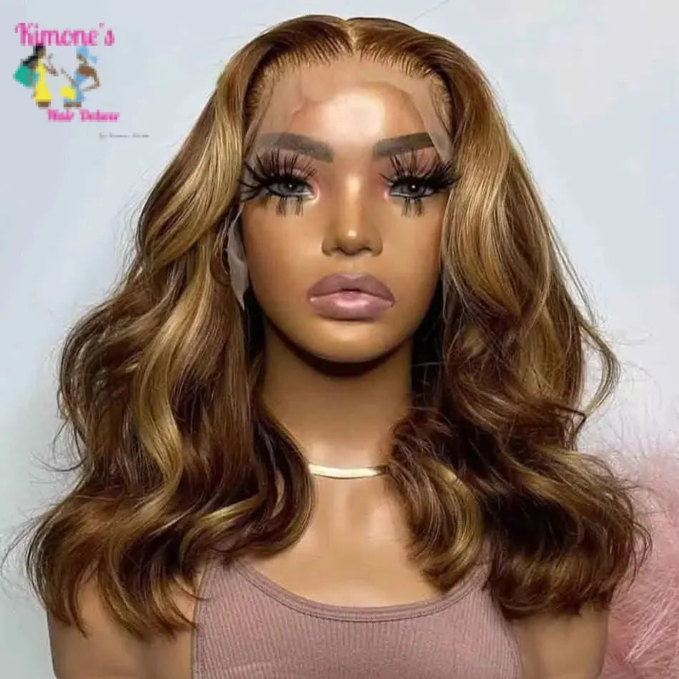 Honey Blonde Bob Wig | Chic Bob Era, 4/27 Highlight | Undetectable HD Lace, Everyday Wear, Glueless | Kimone's Hair Deluxe Kimone's Hair Deluxe