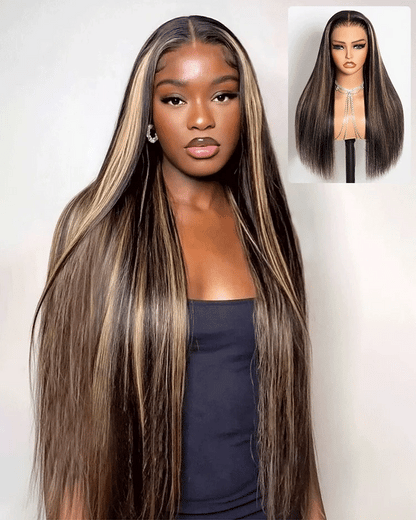 1B/27 Highlight Blonde Lace Front Wig | 13x6 & 13x4 HD Lace | 180%-200% Density | Brazilian Human Hair | Kimone's Hair Deluxe Kimone's Hair Deluxe