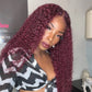 Bold Color | 99J Burgundy Deep Wave Wig | 13x6 HD Transparent Lace | Pre-Plucked | 200% Density | 18"-36" Kimone's Hair Deluxe
